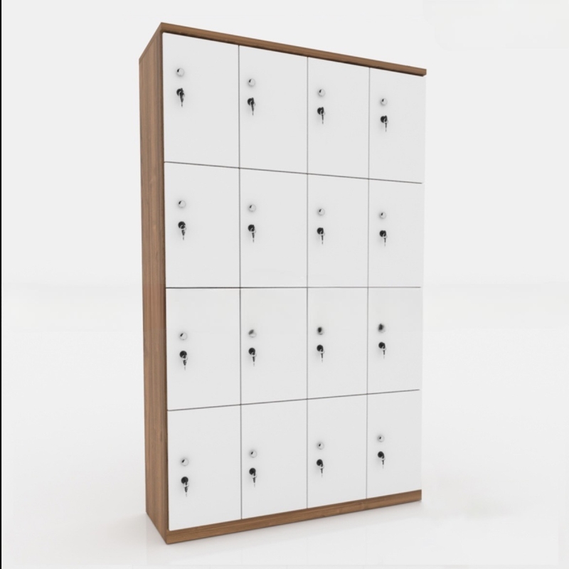 Tủ Locker 4 Khoang 16 Cánh Khóa Bảo Mật - TLK25