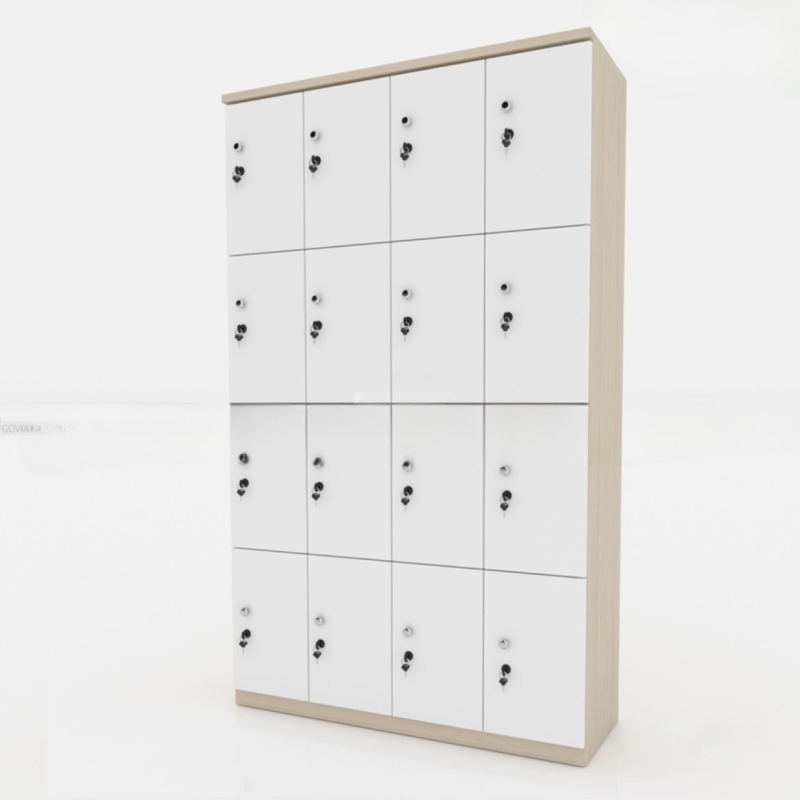 Tủ Locker 4 Khoang 16 Cánh Khóa Bảo Mật - TLK25