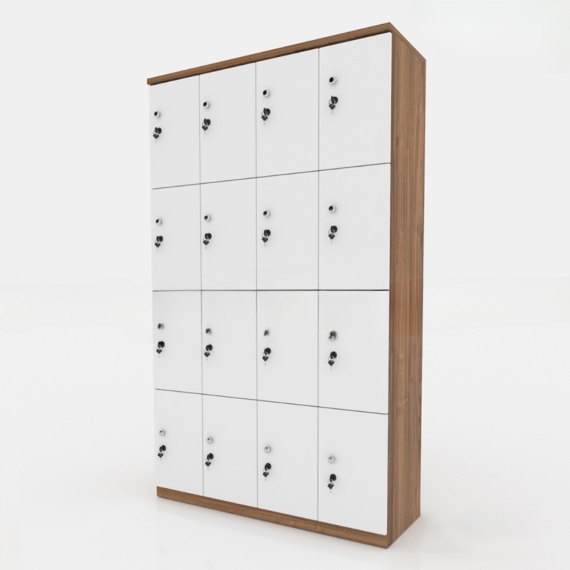 Tủ Locker 4 Khoang 16 Cánh Khóa Bảo Mật - TLK25