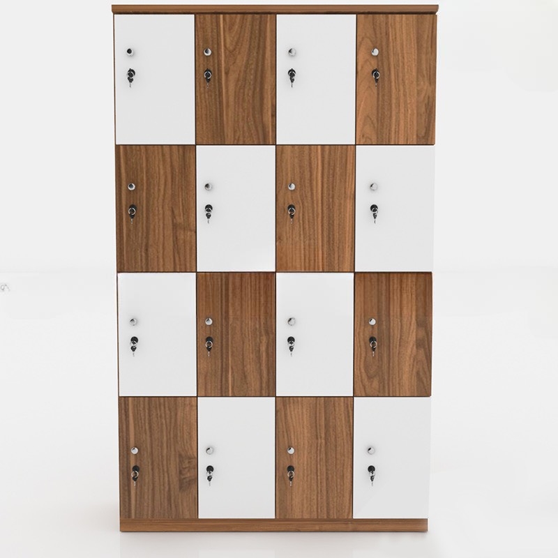 Tủ Locker 16 Cánh Màu Kẻ Caro Hiện Đại - TLK26