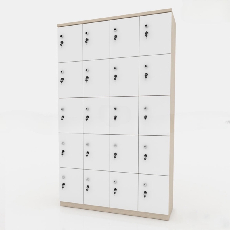 Tủ Locker 20 Cánh Gỗ MDF Cấp Cao - TLK28