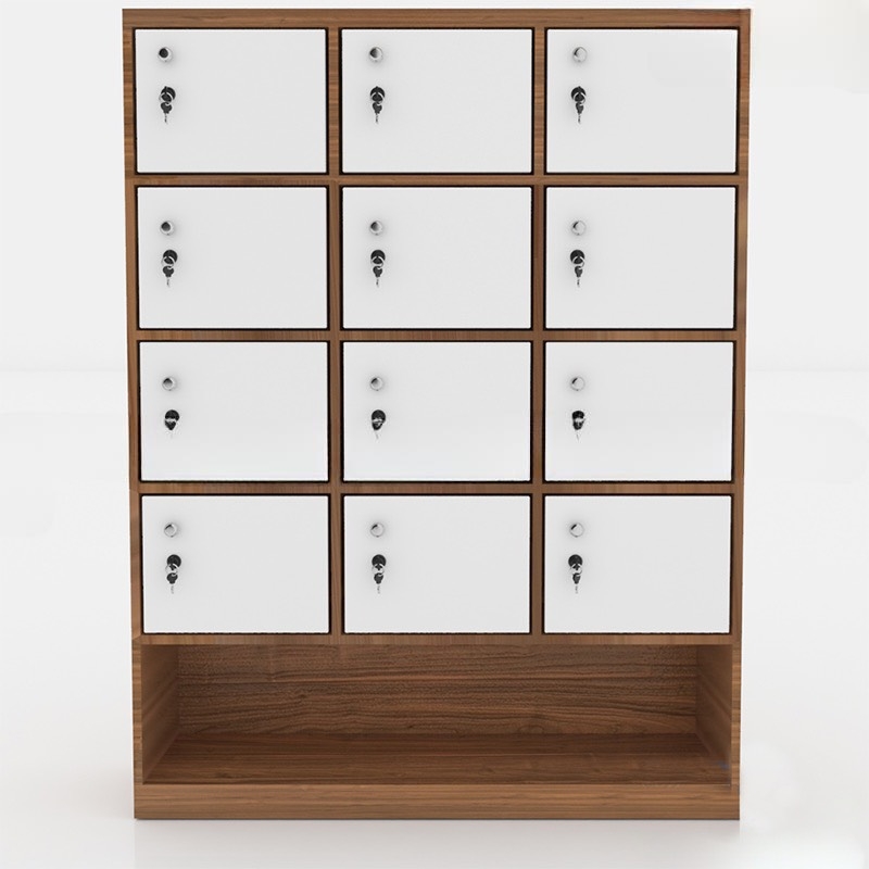 Tủ Locker 12 Cánh 3 Khoang Có Kệ Giày - TLK31