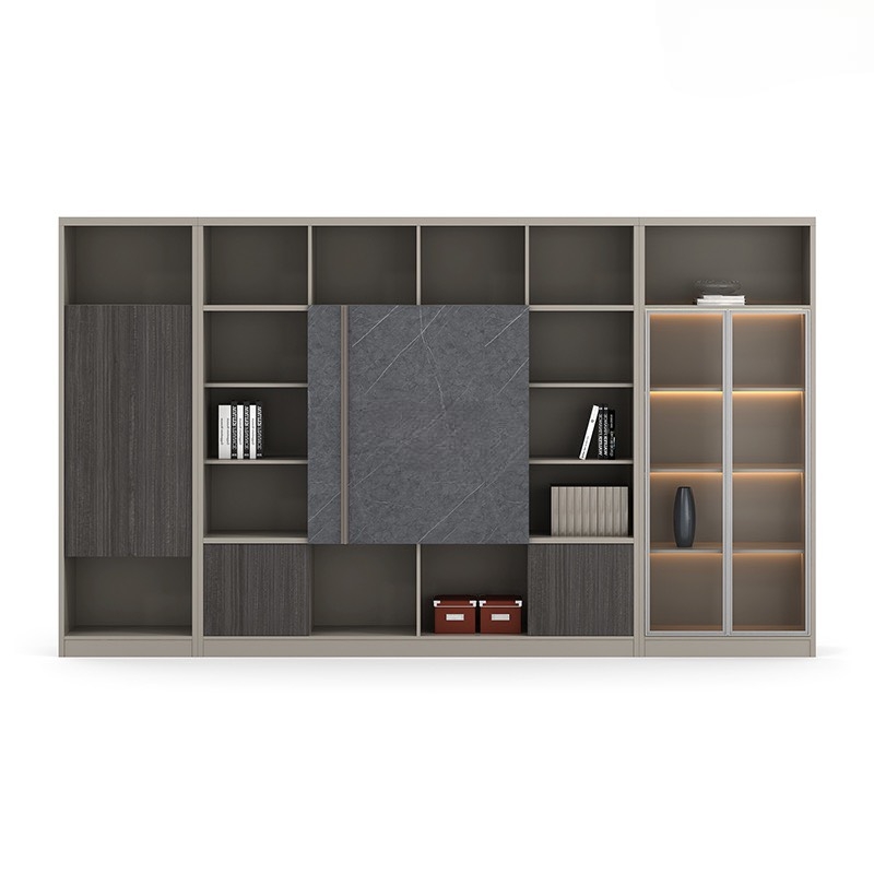 Tủ Tài Liệu Gỗ Kệ Trang Trí  Phòng Giám Đốc - THS151
