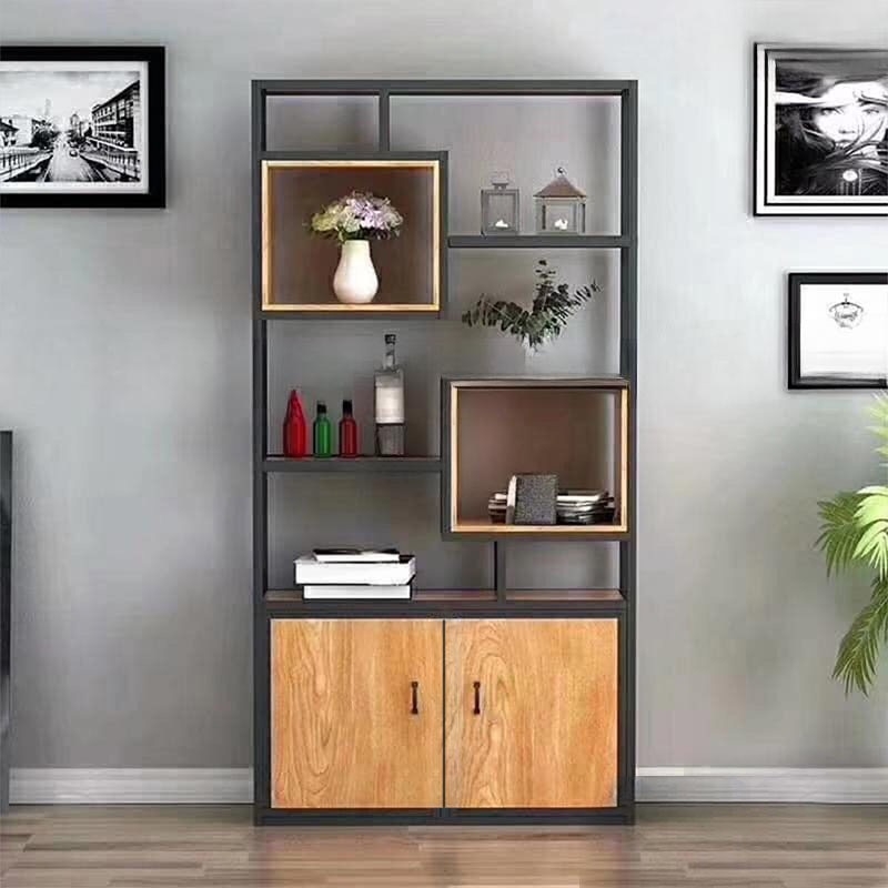 Tủ Văn Phòng Liền Kệ Gỗ Trang Trí - THS189