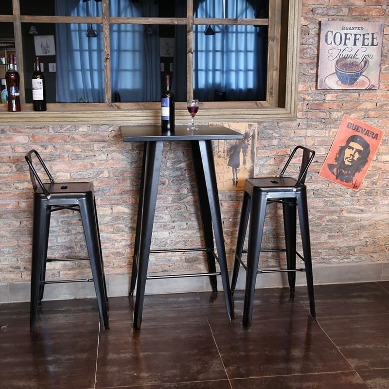 Ghế Bar ToLix Sắt Có Tựa Lưng - QB7