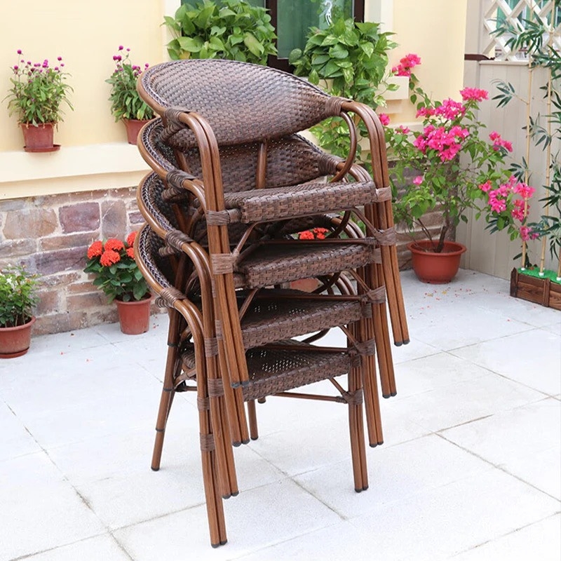 Ghế Sân Vườn Giả Mây Màu Gỗ - SV3