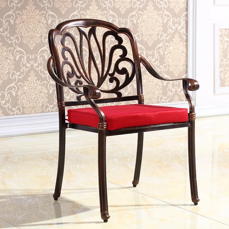 Ghế Sân Vườn Nhôm Đúc Lưng Hoa Văn  - SV10