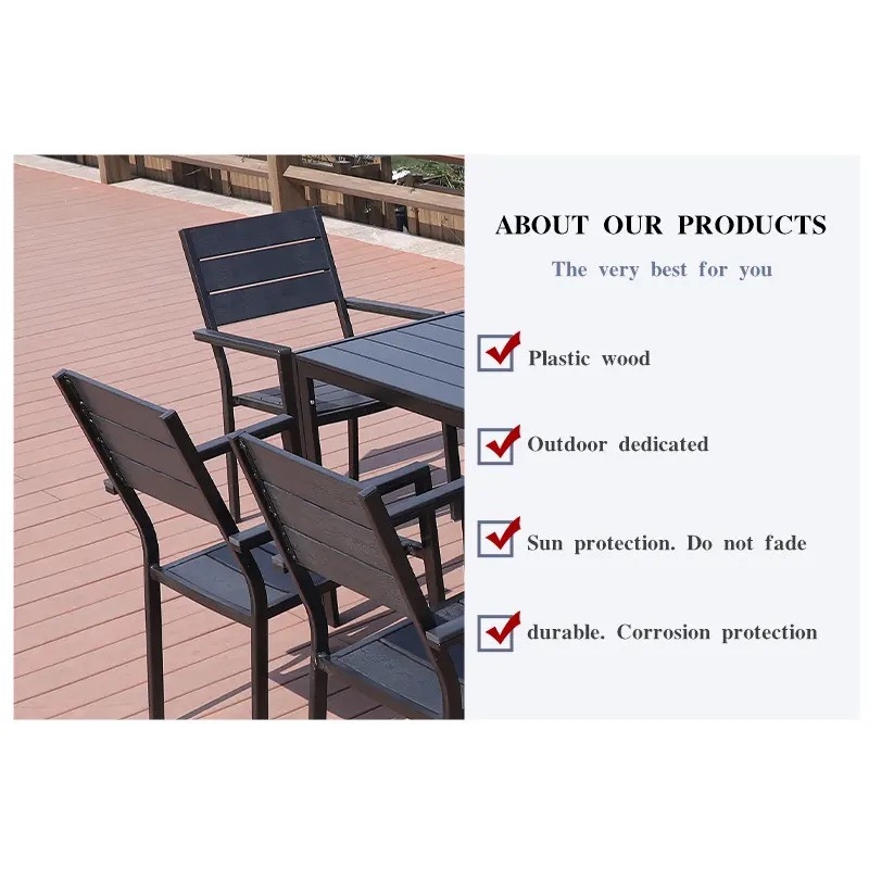 Ghế Sân Vườn Composite Ngoài Trời Chữ Nhật - SV18