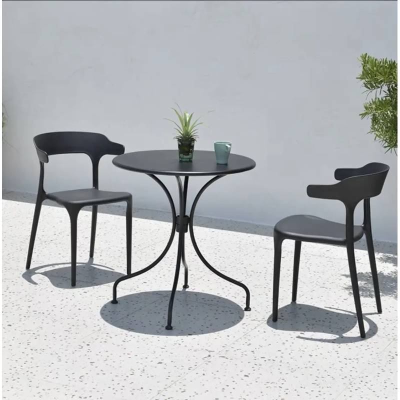 Bàn Cafe Tròn Nhôm Đúc Nhập Khẩu - SV33