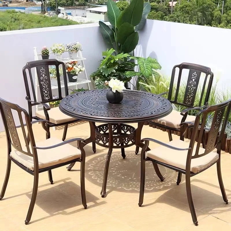 Bộ Bàn Ghế Sân Vườn Nhôm Đúc Bền Bỉ - SV43