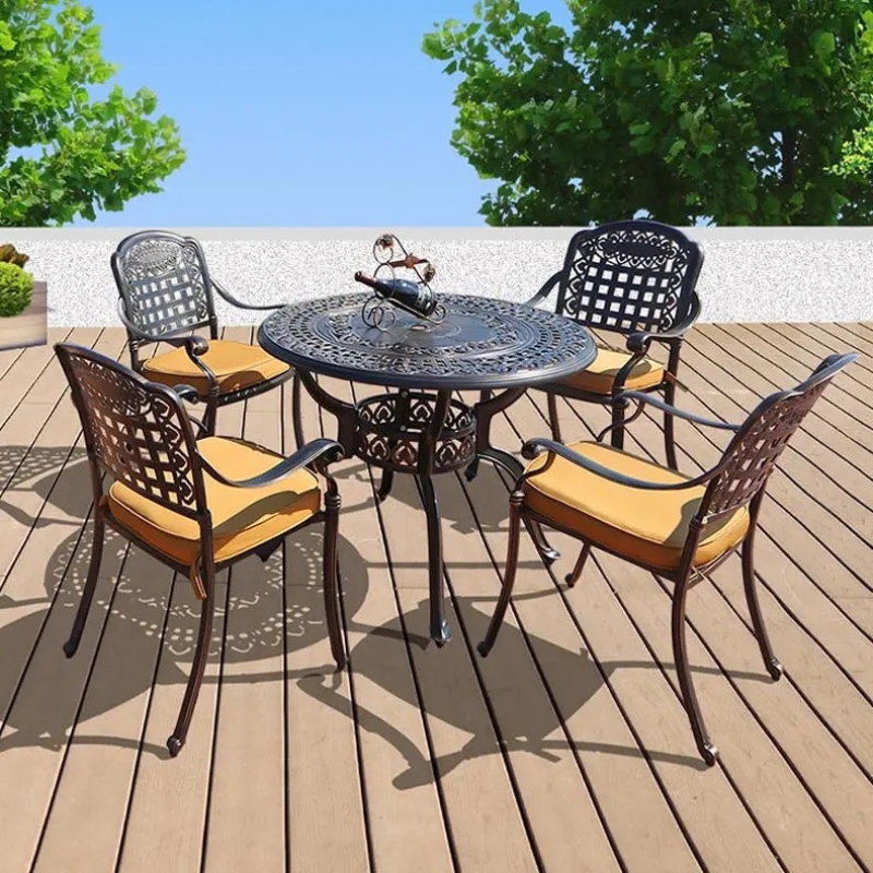 Bộ Bàn Ghế Sân Vườn Nhôm Đúc Bền Bỉ - SV43
