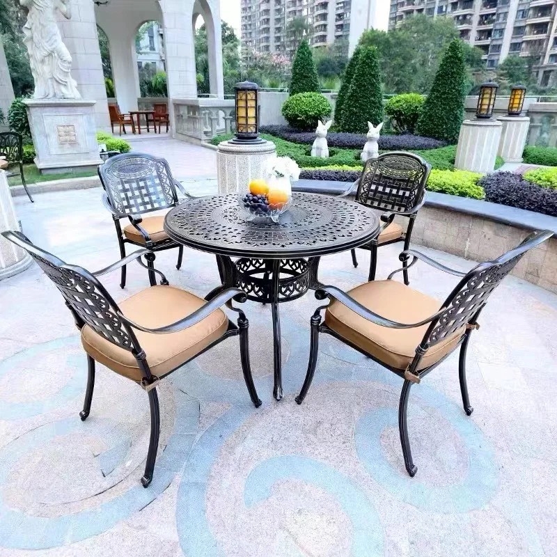 Bộ Bàn Ghế Sân Vườn Nhôm Đúc Bền Bỉ - SV43