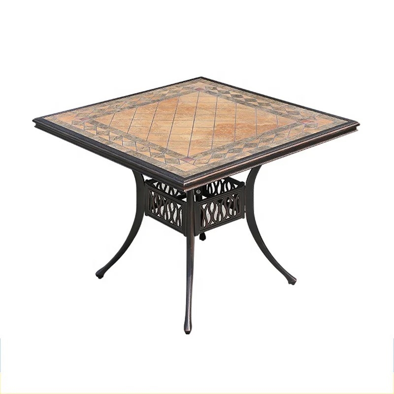Bộ Bàn Ghế Sân Vườn Mặt Đá Nhôm Cao Cấp - SV52