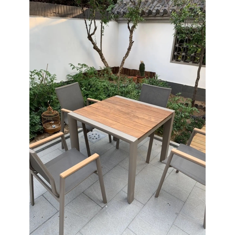 Bộ Bàn Ghế Sân Vườn 4 Ghế Có Tay Tiện Lợi - SV59