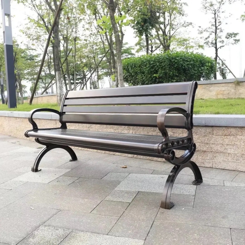 Ghế Băng Công Viên Ngoài Trời Nhôm Đúc Hiện Đại - SV64