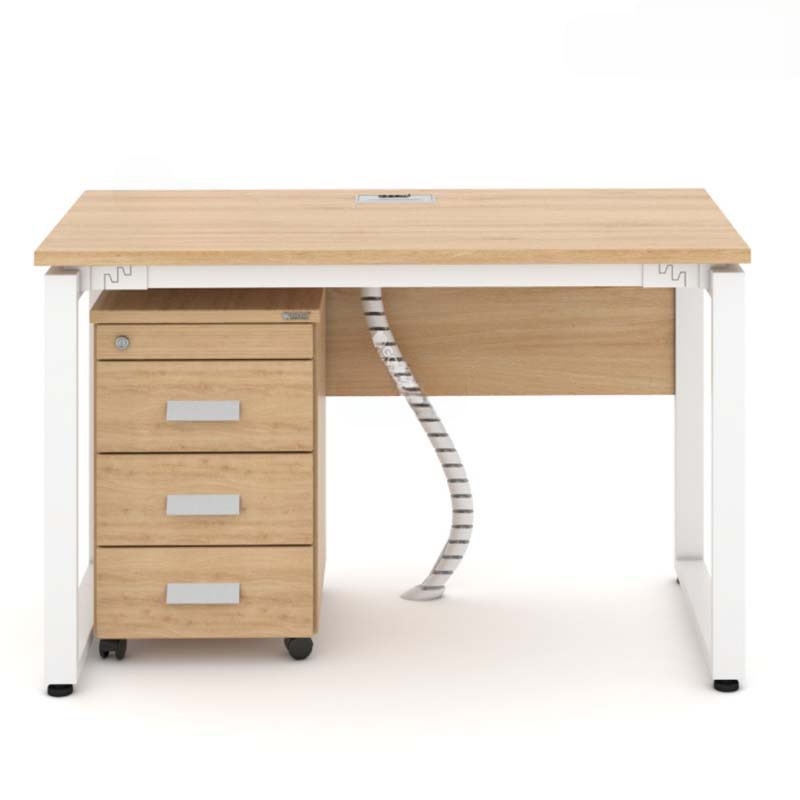 Bàn Làm Việc Có Yếm Gỗ Chân Sắt Chữ U - BLV71