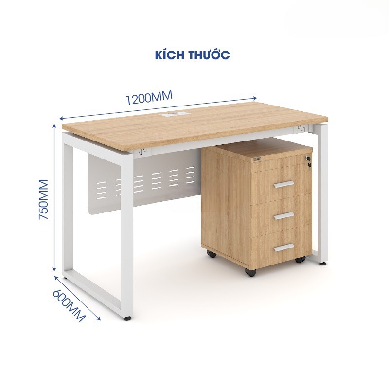 Bàn Làm Việc Nhân Viên Yếm Lửng - BLV67