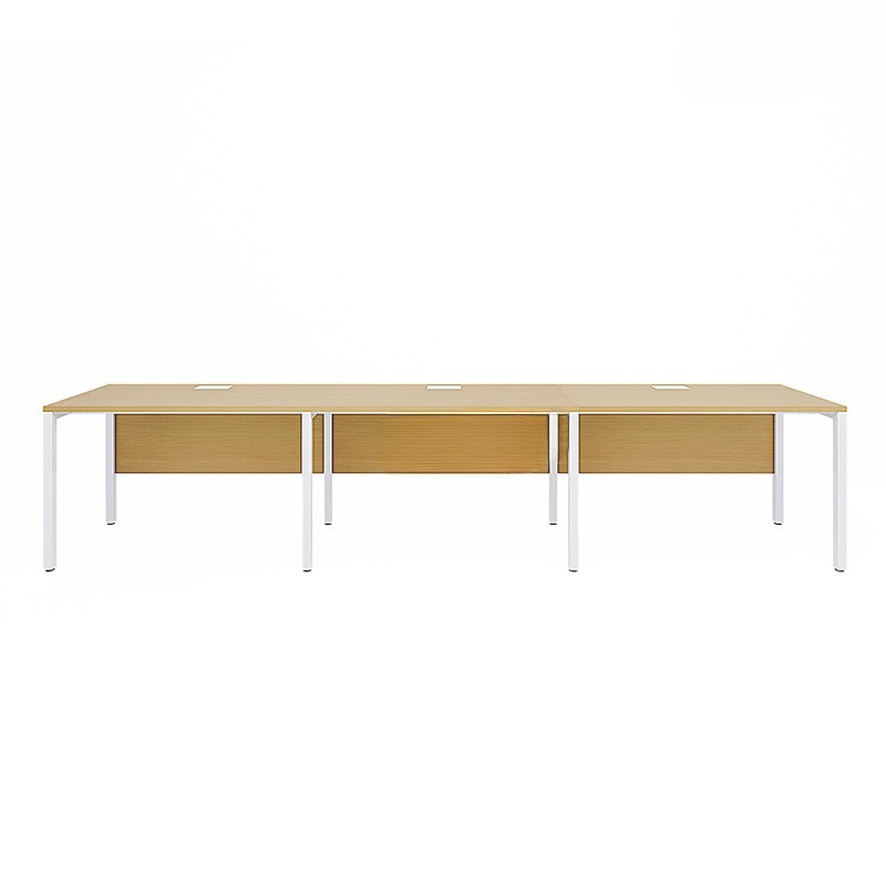 Cụm Bàn Làm Việc 3 Người Chân Sắt Có Yếm - BC5