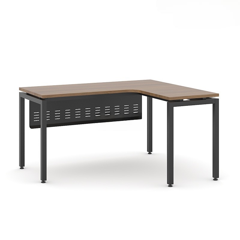 Bàn Làm Việc Góc L Yếm Sắt Che Lửng - BLV21