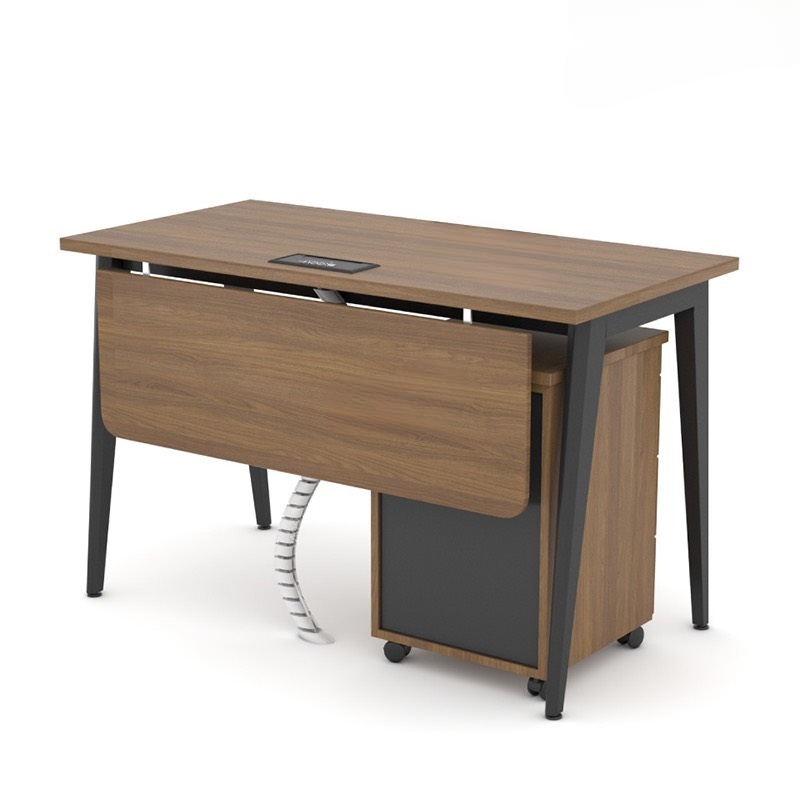 Bàn Làm Việc Chân Đa Giác Có Yếm Lửng - BLV55