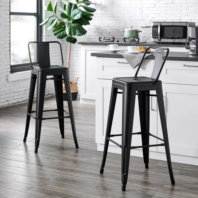 Ghế Bar ToLix Sắt Có Tựa Lưng - QB7