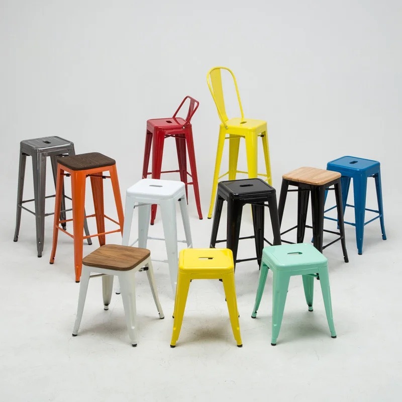 Ghế Bar ToLix Sắt Có Tựa Lưng - QB7