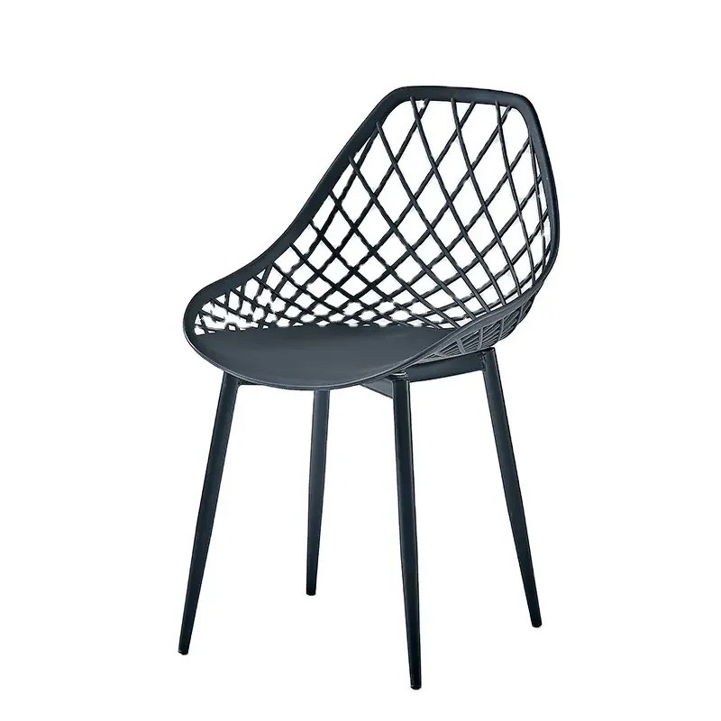 Ghế Cafe Tiếp Khách Lưng Lưới Nhựa Chân Gỗ - CF30