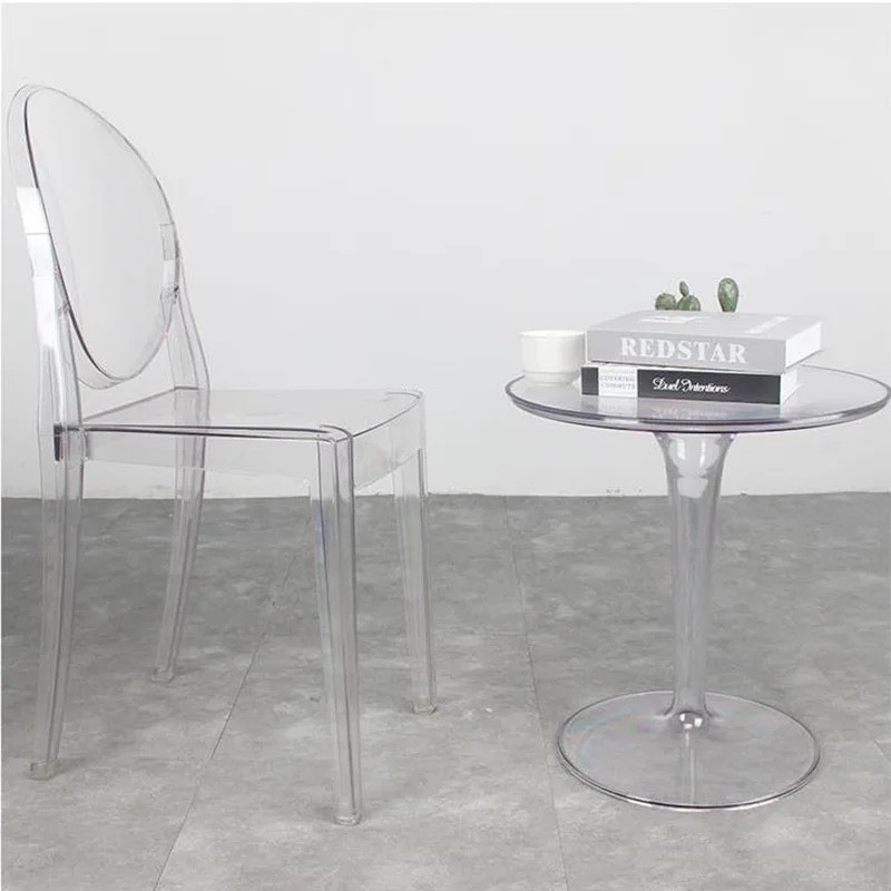 Ghế CaFe Tiếp Khách Nhựa Trong Suốt Không Tay - CF31