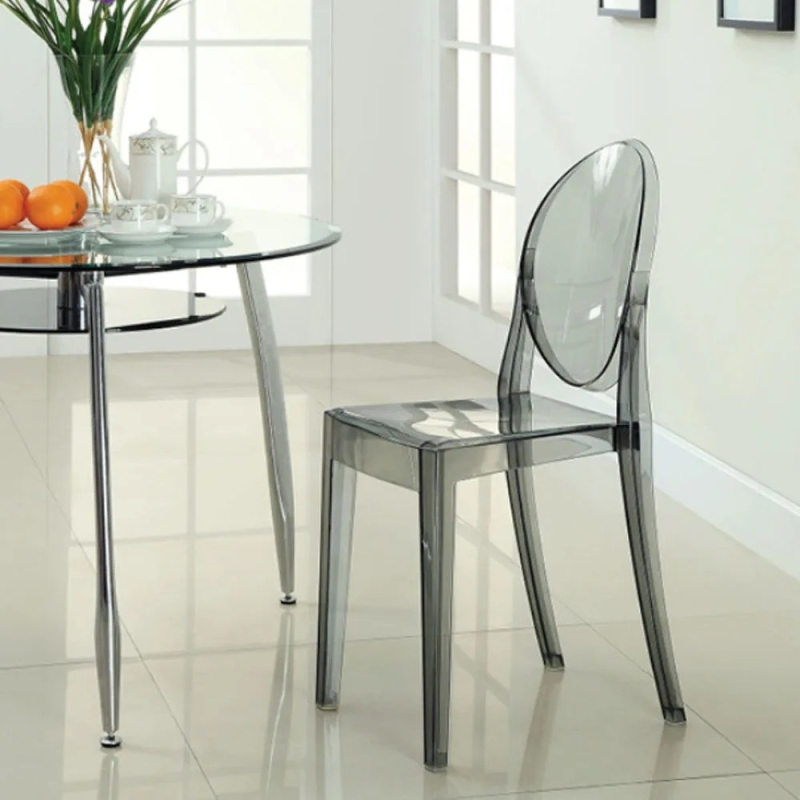 Ghế CaFe Tiếp Khách Nhựa Trong Suốt Không Tay - CF31