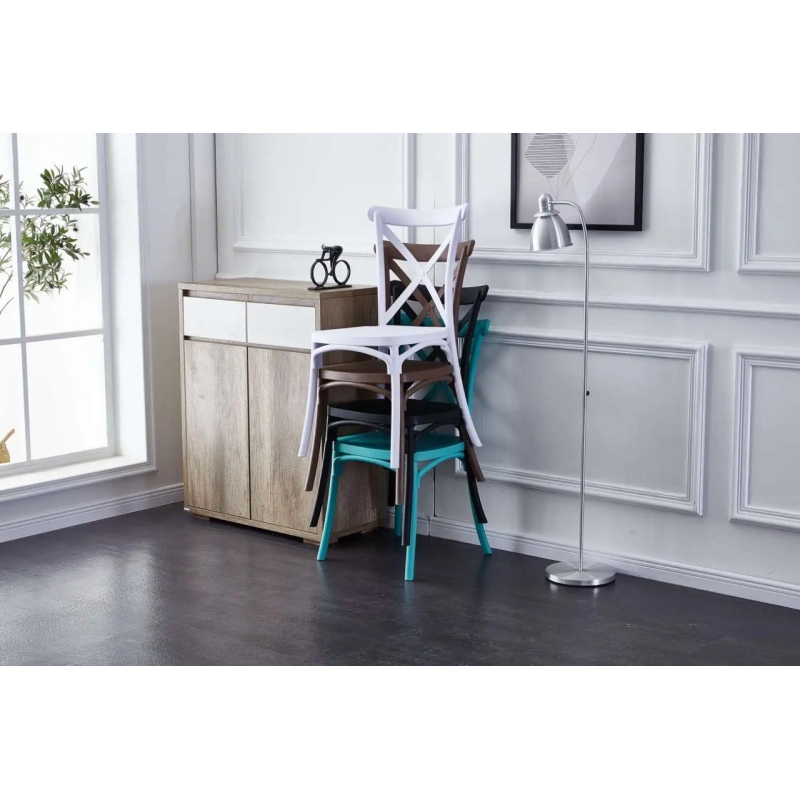 Ghế Cafe Tiếp Khách Tựa Lưng Chữ X Hiện Đại - CF33