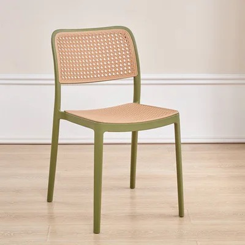 Ghế Cafe Tiếp Khách Lưng Nhựa Giả Mây - CF34