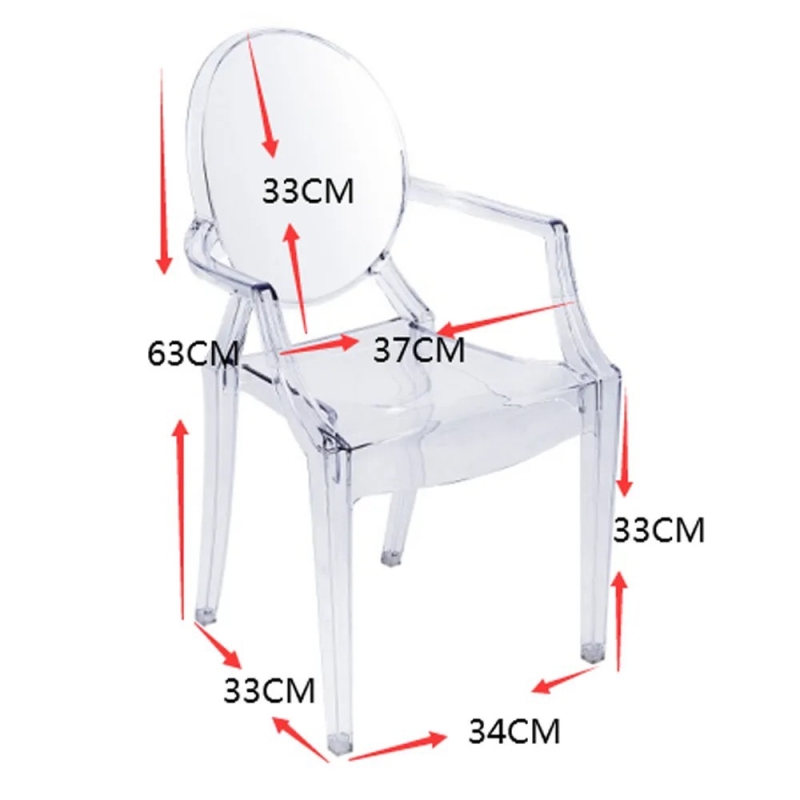 Ghế Cafe Tiếp Khách Trong Suốt Cao Cấp - CF36