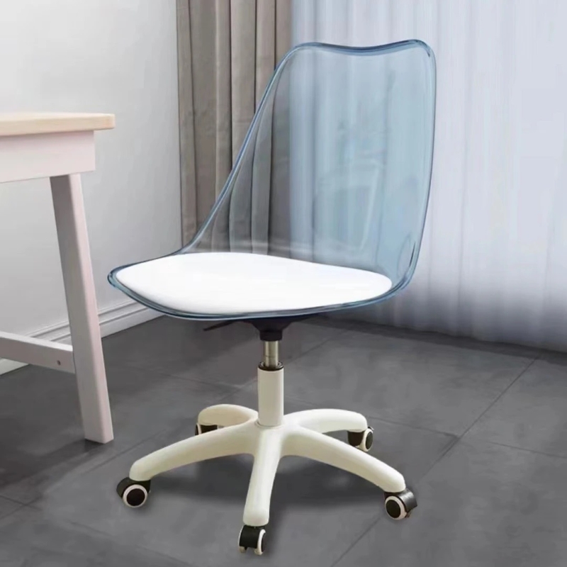Ghế Cafe Tiếp Khách Emes Chân Xoay Trong Suốt - CF41