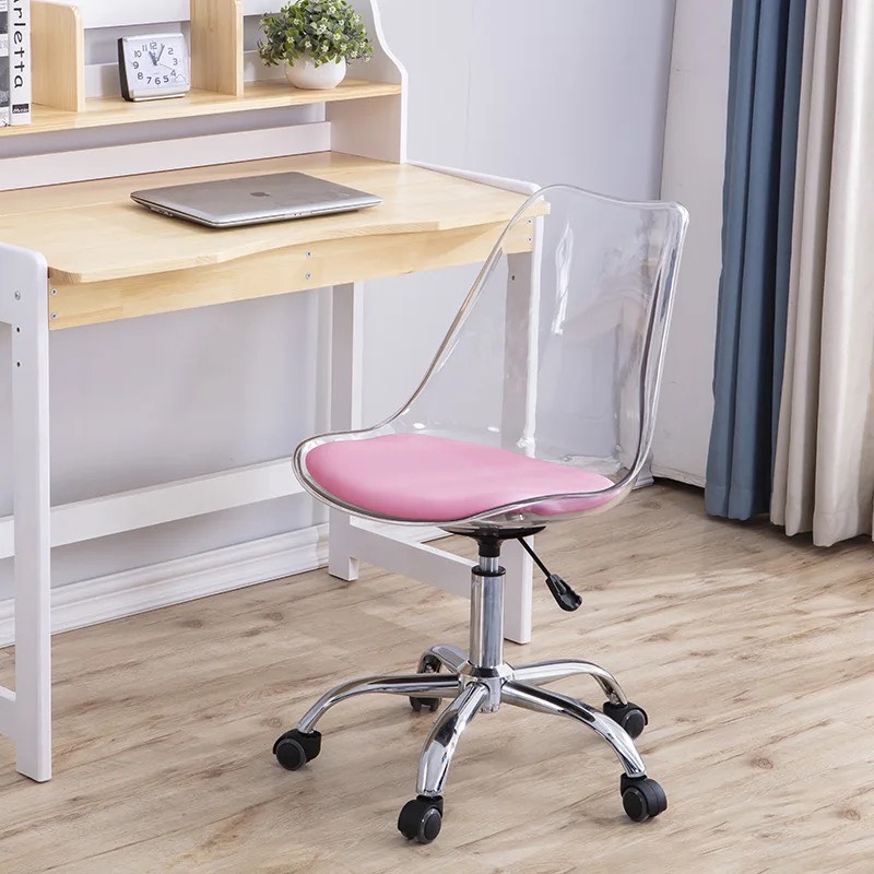 Ghế Cafe Tiếp Khách Emes Chân Xoay Trong Suốt - CF41