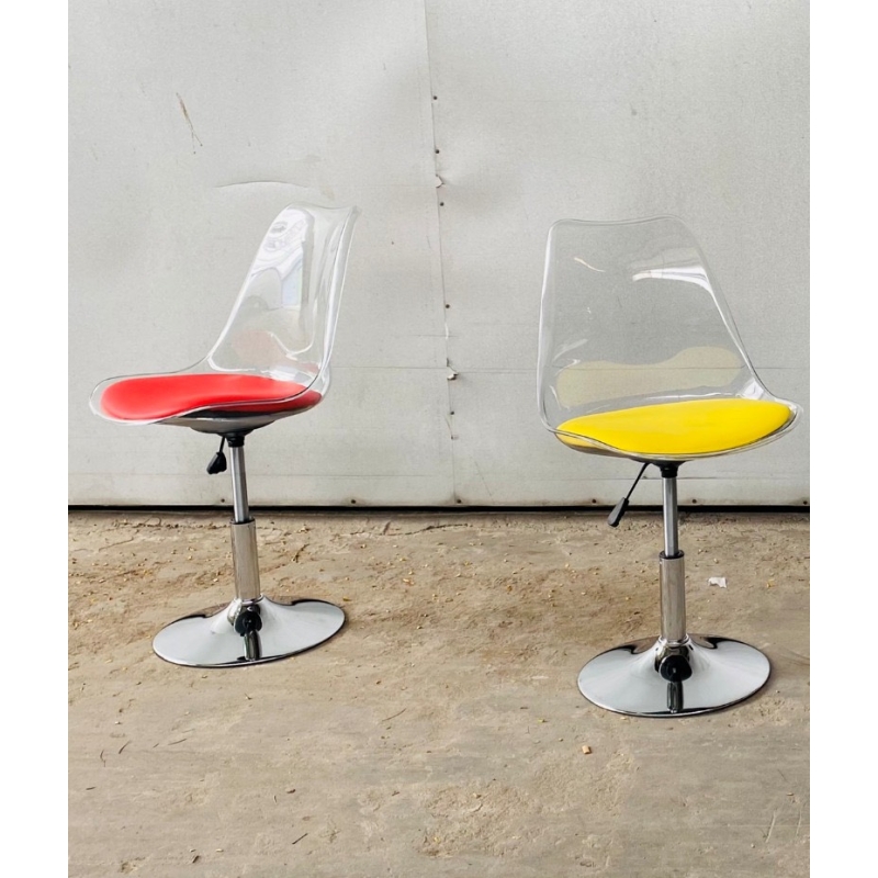 Ghế Eames Trong Suốt Chân Mâm Xoay - CF42