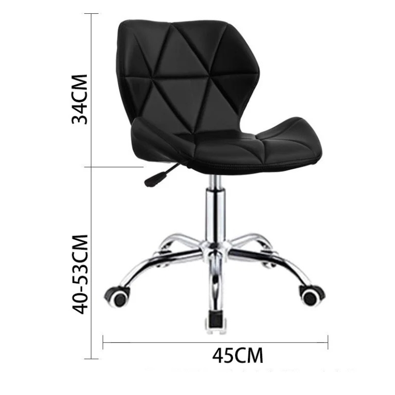 Ghế Cafe Tiếp Khách Lưng Tam Giác Chân Xoay - CF43