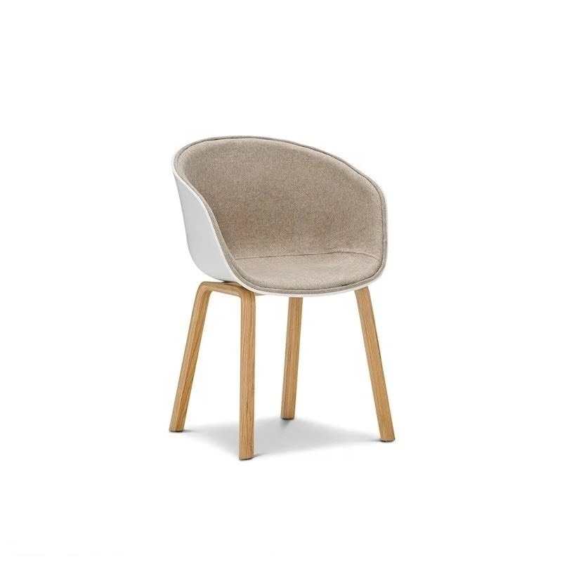 Ghế Cafe Tiếp Khách Bọc Nệm Chân Gỗ - CF47