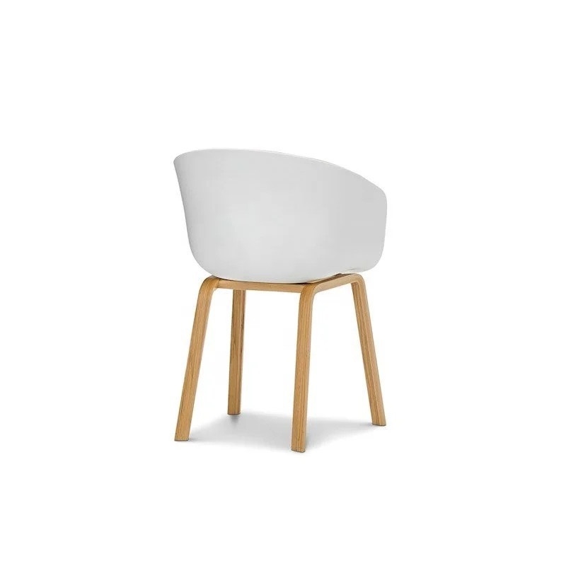 Ghế Cafe Tiếp Khách Bọc Nệm Chân Gỗ - CF47