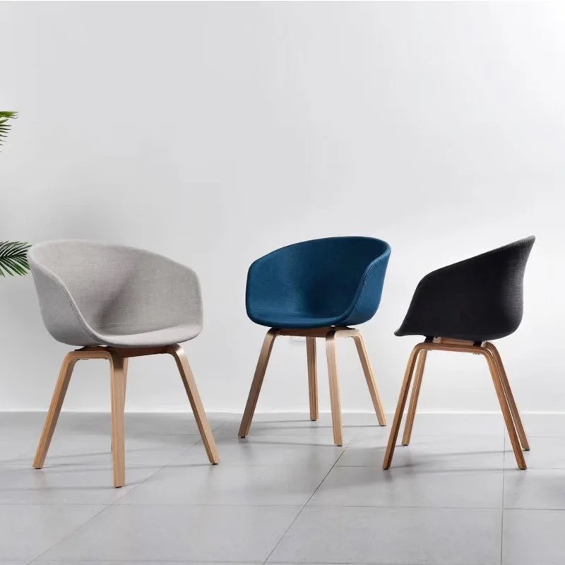 Ghế Cafe Tiếp Khách Bọc Nệm Chân Gỗ - CF47