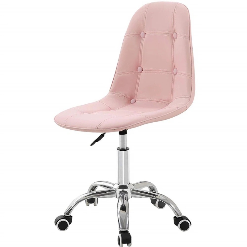 Ghế Cafe Tiếp Khách Eames Lưng Bọc Da Nút Thắt - CF49