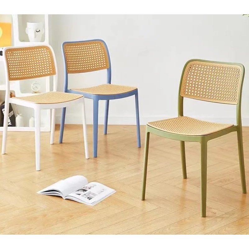 Ghế Cafe Tiếp Khách Lưng Nhựa Giả Mây - CF34
