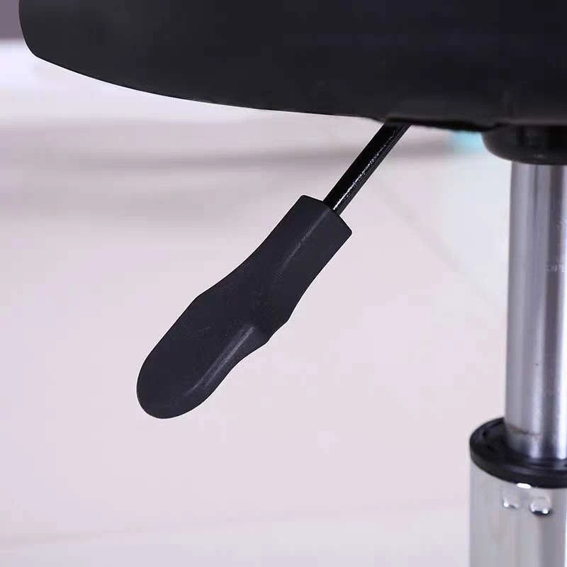 Ghế Cafe Tiếp Khách Đôn Tròn Da Có Chân Bánh Xe - CF50