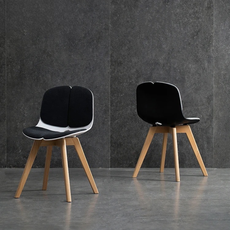 Ghế Cafe Eames 4 Múi Chân Gỗ Sồi - CF54