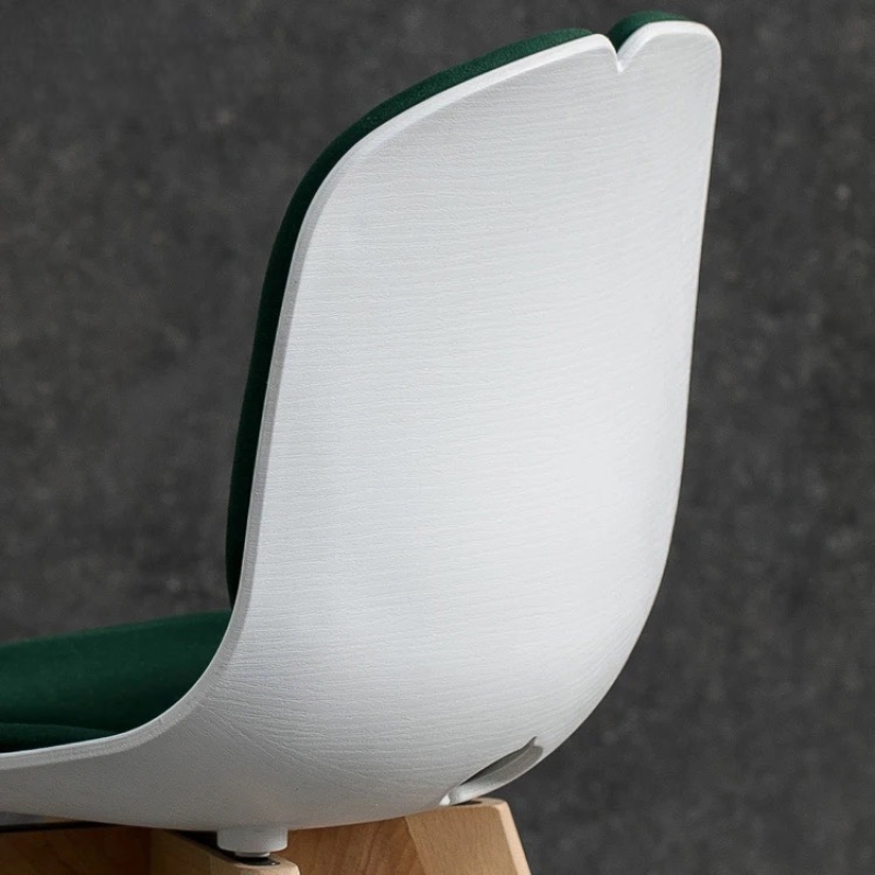 Ghế Cafe Eames 4 Múi Chân Gỗ Sồi - CF54