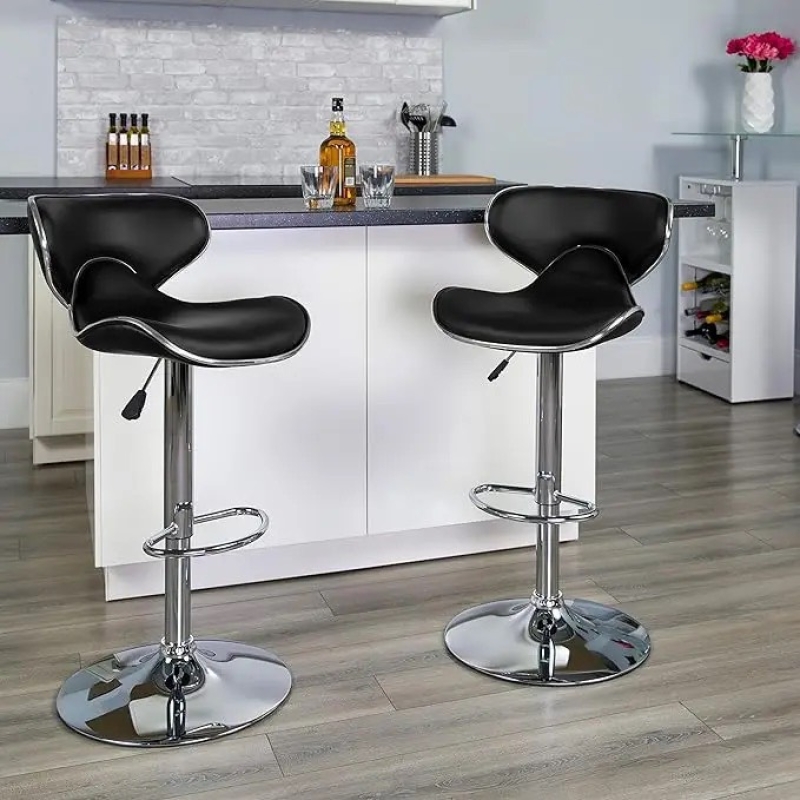 Ghế Bar Lưng Bọc PVC Hình Cánh Bướm  - QB16