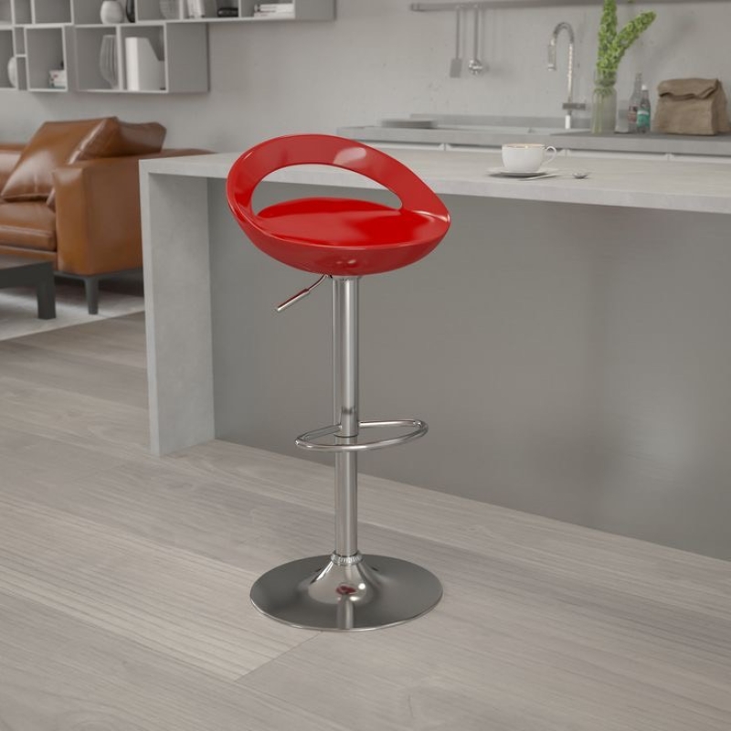 Ghế Bar Nhựa ABS Lưng Hở Nâng Hạ - QB18