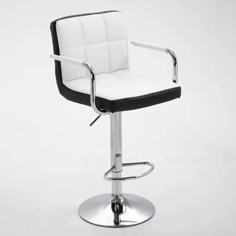 Ghế Bar Bọc Da Lưng Vuông Có Tay - QB19