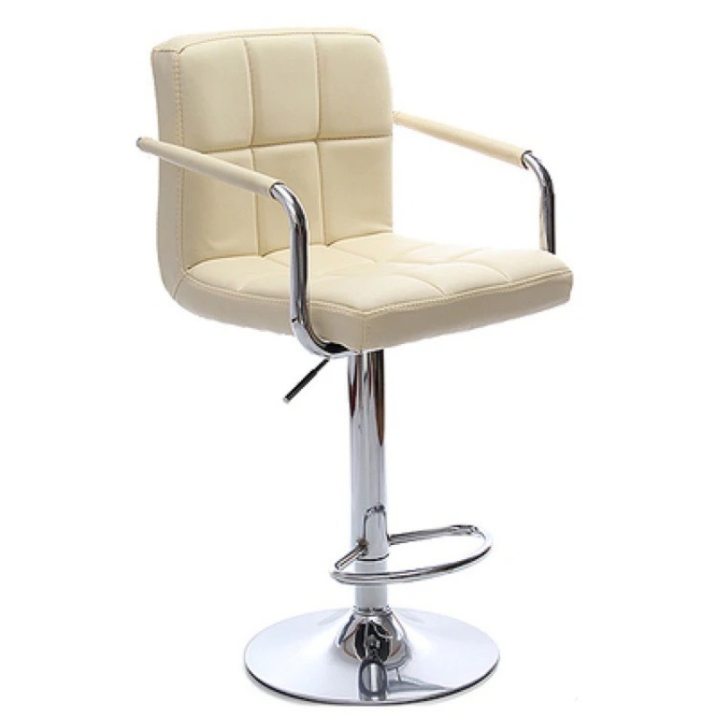 Ghế Bar Bọc Da Lưng Vuông Có Tay - QB19