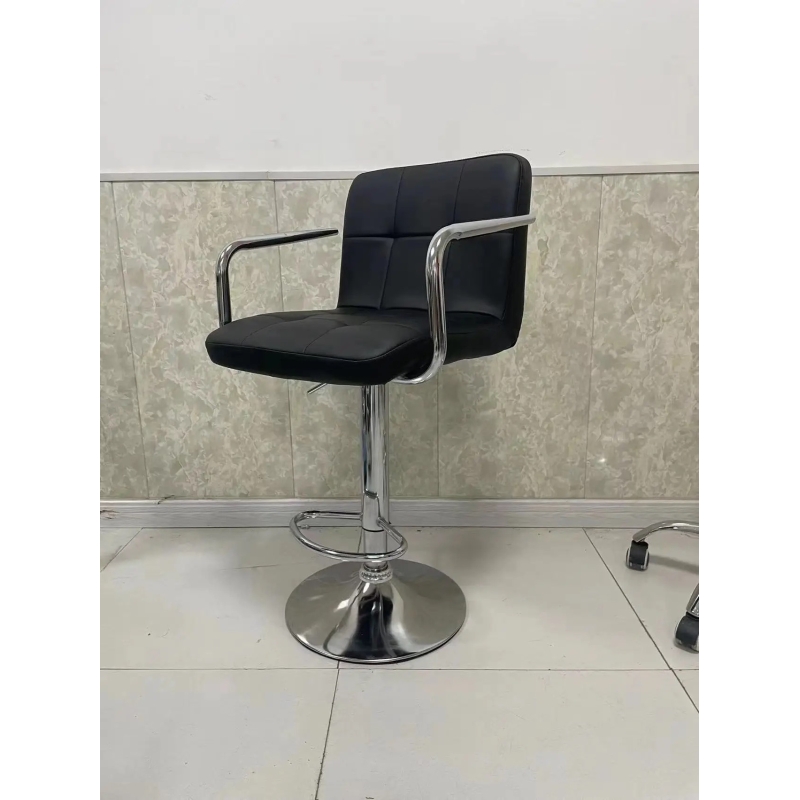 Ghế Bar Bọc Da Lưng Vuông Có Tay - QB19