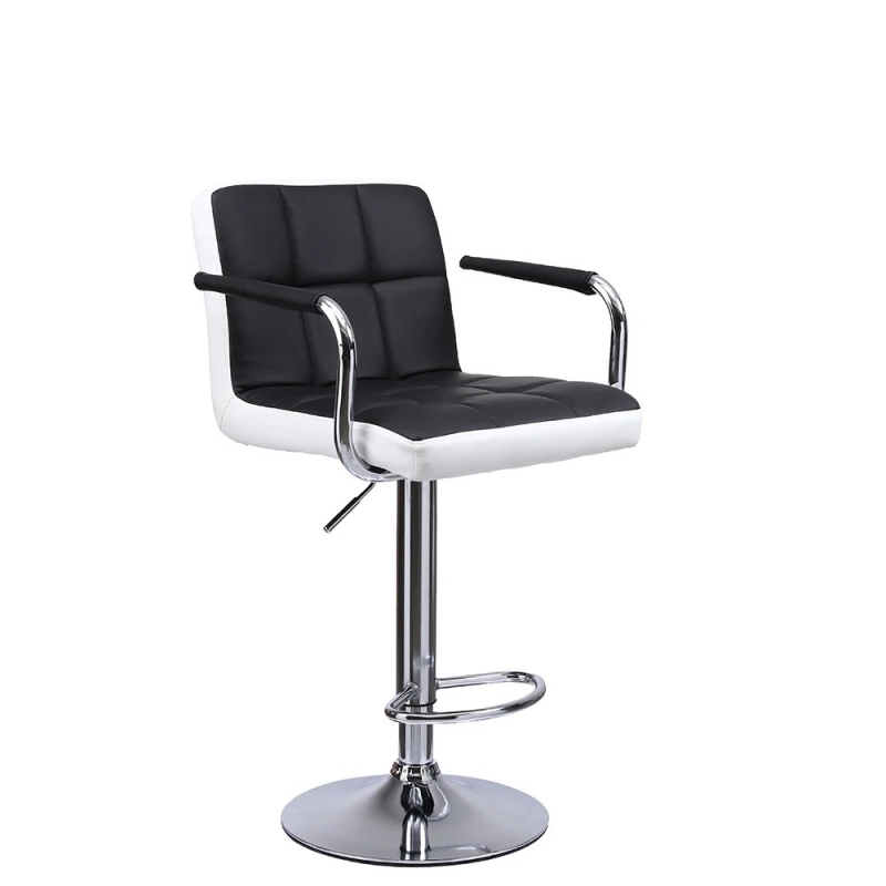 Ghế Bar Bọc Da Lưng Vuông Có Tay - QB19